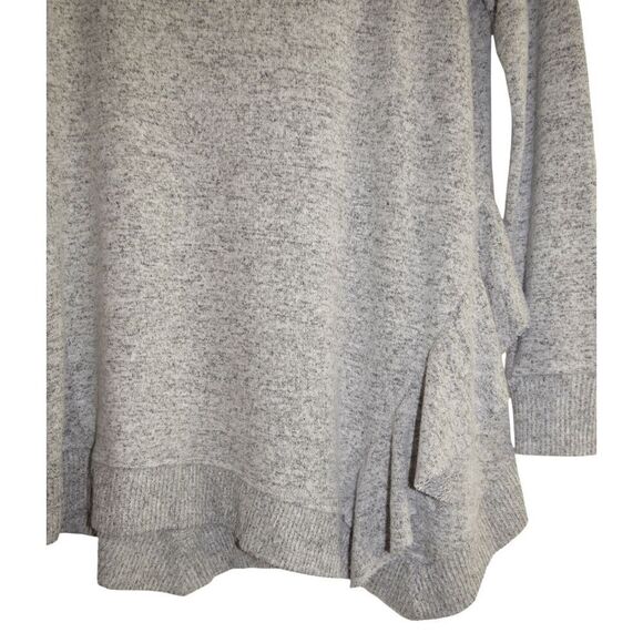 Studio 1886 Ruffled Gray Tunic Sweater Sz XS - Picture 2 of 4